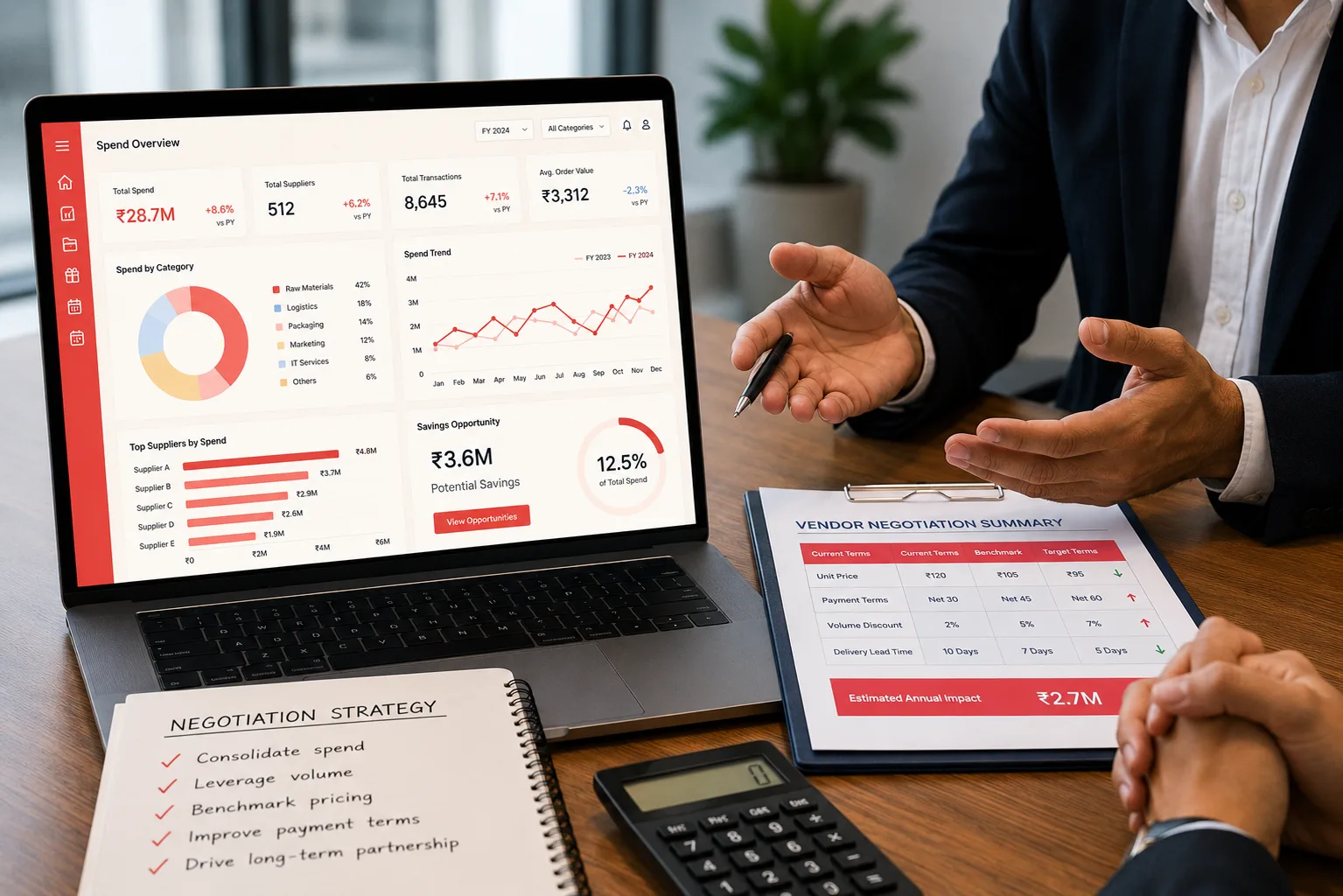 Unlock Better Vendor Deals with Spend Insights